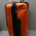 STORAGEBUD 22 Inch Carry On Luggage 22x14x9 Airline Approved, Carry On Suitcase with Wheels, Hard-shell Carry-on Luggage, Orange Small Suitcase, Hardside Luggage Carry On with Cosmetic Carry On Bag