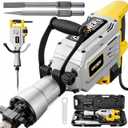 Demolition Jack Hammer Drill, MAX 3500W Jack Hammer Concrete Breaker 1900 BPM Heavy Duty Electric Jack Hammer, 60J Hammer Drill Chisel for Trenching and Breaking Holes
