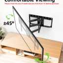 USX Mount Full Motion TV Wall Mount for Most 42-90 inch Flat Screen/LED/4K, TV Mount Bracket Dual Swivel Articulating Tilt 6 Arms, Max 16" Wood Studs, VESA 600x400mm, Holds up to 132lbs