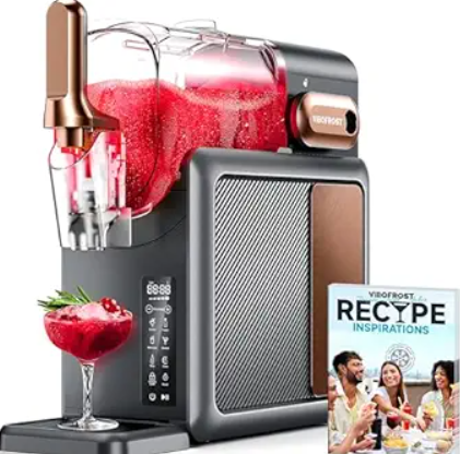 Slushie Machine 9-in-1, 88oz Frozen Drink Maker with EvenChill Technology, Rapid Cooling & Auto-Clean,Quiet Ice Slush Maker for Margaritas, Milkshakes, Frappés & Parties (Antique Bronze)