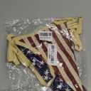 Vintage Stars and Stripes American Flag Bunting Banner, 5 Meter Cotton Garland with 10 Double-Sided USA Pennant Flags, Patriotic Hanging Decoration for 4th of July, Memorial Day, Independence Day