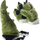 Tiger dinosaur panda Paw Gloves Headband and Tail Costumes Set Cosplay Tiger Leopard Animal Paw Gloves