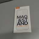 QTlier case for iPhone 16pro, 360 Rotatable Ring Stand, Raised Camera Frame, Shockproof with MagSafe Black