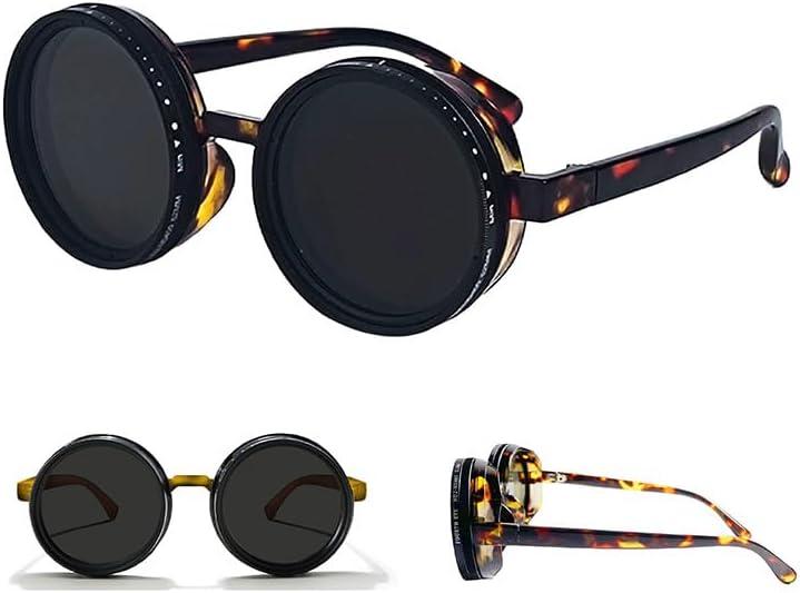 Hand Made Nd-400 9 Gears Round Polarized Adjustable Dimming Men Sunglasses women Filter Diving Fishing