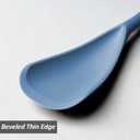Silicone Spatula Spoon, Great for Both Cooking and Serving Durable BPA-Free Matte Black Silicone, Seamless Design, Safe for Nonstick Cooking Surfaces, 2-Pcs, Starry Blue