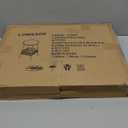 Small Outdoor Side Table, 2-Tier Round Metal Patio Table, Accent Table Waterproof, Weather Resistant End Table for Yard Porch Pool Balcony Garden Bedside (Gold)