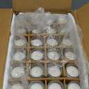 Hosley 48-Pack Ivory Unscented Votive Candles, Clear Glass, 10-12 Hr Burn, Hand-Poured, Ideal for Weddings, Parties, Aromatherapy, Holidays, Gifts