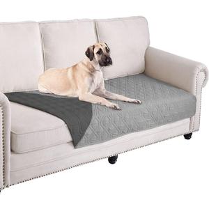 Ameritex Waterproof Dog Bed Cover Pet Blanket for Furniture Bed Couch Sofa Reversible (30x70 Inch (Pack of 1), Grey+dark Grey)