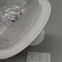 Shower Lamp - Waterproof Bathroom Lamp with 7 Color Ocean Wave Projector, Rechargeable Shower Light with Touch & Remote Control, Cordless Light for Inside Shower/Bathtub