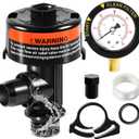 98209800 High Flow Manual Relief Valve, Air Relief Manual Valve Assembly with Pressure Gauge, Replacement for Pool and Spa Filter