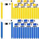 MIUONO Flag Football Belts, Set of Flag Football Flags for Kids Adults, and Youth, Adjustable Flag Football Belt Set 14 Players Training Competition (Yellow and Blue)