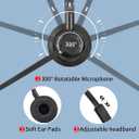 USB Headset with Mic for PC Computer Laptop Headphones with Noise Cancelling Microphone in-line Control for Home Office Online Class Teams Zoom