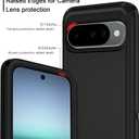 I-HONVA for Google Pixel 10 Case/Pixel 10 Pro Case Shockproof Dust/Drop Proof 3-Layer Full Body Protection [Without Screen Protector] Rugged Heavy Duty Cover for Pixel 10/10 Pro,Black
