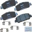 Bendix Priority1 CFC1654 Ceramic Front Brake Pads for Honda Accord 2022-2013, BR-V 2020-2018, HR-V 2022-2016