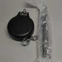 Retractable Dog Tie Out Cable and Stake- 30ft No Leash Retractable for Dogs 10-90lbs - 360 Rotate Dog Lead Reel for Courtyard, Camping & Outdoor Daily Walks Use (Black)