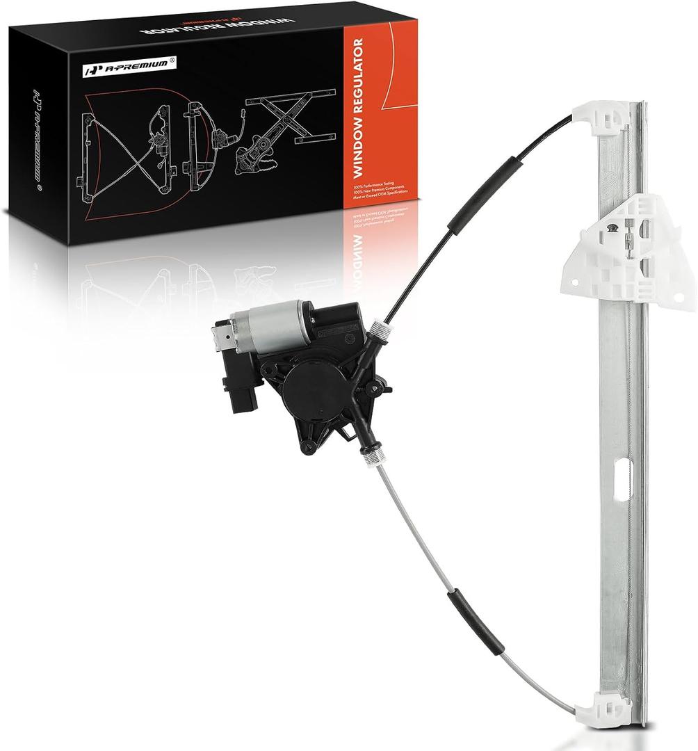 A-Premium Front Passenger Side Power Window Regulator with Motor (2-Pin)