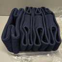 MiniArk Large Shallow Organizing Baskets 15x11x5.1 Inches - Rope Woven Storage Bins for Bathroom, Shelves, Cube Closet, Navy Blue 4 Packs