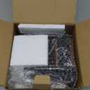 Coideal Remote Control Holder Caddy - Wooden Rotating Coffee Table Organizer Large Spinning Wood Remote Holder for Living Room Office (6 Compartments, Brown & Black)