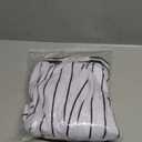 DEHANER Men's Basketball Shorts with Zip Pockets for Workout Gym Sports, Featuring Breathable Mesh Fabric (Large) Black Pinstriped-white Shorts