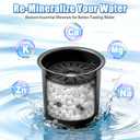 1 Pack Remineralization Filters Compatible with Bluevua RO100ROPOT-LITE, One-Year Alkaline Mineral Replacement Set for Reverse Osmosis Systems, Restores Minerals and Raises pH Level