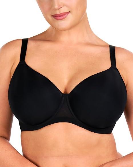 HSIA Minimizer Bras for Women Air Mesh T-Shirt Full Coverage Underwire Bra | Ultra-Thin Sandwich Cup, Lightly Lined, Breathable in Summer, Supportive, Plus Size, Disappear under Clothes, Back Smoothing,38C