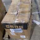 COLAMY Office Ergonomic Desk High Back Executive Chair with Pop-Out Lumbar Support, Upgraded Casters, Adjustable Headrest, Flip-Up Arms, Leather Home with Thick Cushion - Khaki