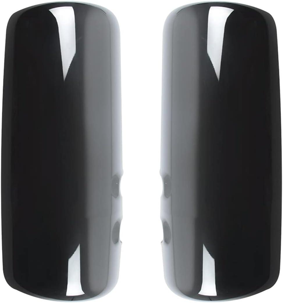 Black Door Mirror Covers for Kenworth T680 T880 W990, Passenger & Driver Side fit for Kenworth T680 T880 Series, a Pair
