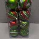 16pcs 2.4 Inch Christmas Balls for Christmas Tree,Glittering Decorations Xmas Tree Ornaments for Home Party Decor