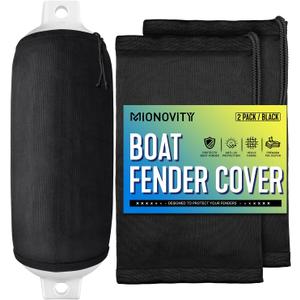 Fender Covers Marine 6" x 17.99" Heavy-Duty Polyester - Waterproof Boat Fender Covers,Noise-Reducing Boat Bumper Covers for Center Rope Tube Style Fenders, 2 Pack (Boat Fender Not Included) Fender Covers Marine 6" x 17.99" Heavy-Duty Polyester - Waterproof Boat Fender Covers,Noise-Reducing Boat Bumper Covers for Center Rope Tube Style Fenders, 2 Pack (Boat Fender Not Included)