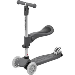 Retrospec Chipmunk Plus Kids Kick Scooter 3+ Years - Height Adjustable 3 Wheel Scooters - Learn to Steer, Foldable Seat, LED Lights, & No-Slip Deck