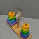 Melissa & Doug Geometric Stacker – Wooden Educational Toy, 25 Count (Pack Of 1)