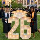 Graduation Decorations 2026 Party Numbers: 5.5FT Graduation Decorations Class of 2026 - Large Marquee Numbers 26 for Kindergarten Preschool High School