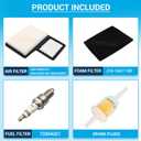 Golf Cart Air Filter Pre-Filter with Spark Plug Fuel Filter Tune Up kit Replacement (Suitable for Yamaha G16 G20 G21 G22 G29 Drive)