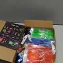 SHQDD Party Supplies, Glow in the Dark Party Favors for Adults Kids, 27 Carnival Accessories, 56 LED Light Up Toys Bulk, 100 Glow Sticks Party Pack, Neon Party Supplies & Decorations