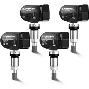 CARORAV TPMS Sensor GM, 4-Pack Tire Pressure Monitoring System Sensor Replacement for GM Chevy GMC Cadillac Buick, 315MHz OE Replaces for 13586335 13581558 13598771 13598772
