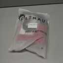 Fatmuai Short Curly Mens Red Beanie Halloween Costume Reallistic Cosplay and Performance Hair Wig with Black Mustache