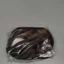 Lativ Brown Highlight Wigs for Women Short Wavy Curly Bob Wig with Bangs Shoulder Length 14 Inches Synthetic Hair for Daily Party Use