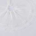 5 Yards Double Layer Ruffled Lace Trim, 6.3 inch Pleated Tulle Fabric for Wedding Applique, Clothing Sewing, DIY Crafts and Home Décor (White)