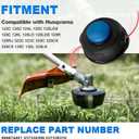 5-Pack T25 Tap Advance Trimmer Head for String Trimmers Weed Eaters Compatible with Husqvarna Straight Shaft Trimmers 122C 124C 124L 125C 128LD 322C 130C 130L Replace# 966674401 537338306 537338310