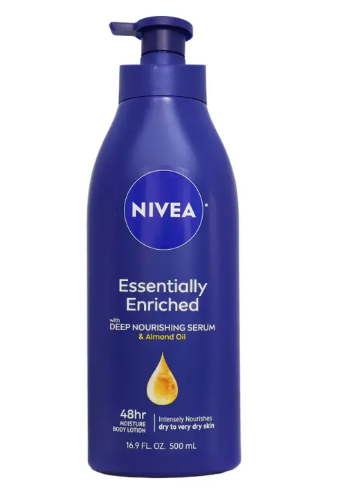 NIVEA Essentially Enriched Dry Skin Body Lotion with Almond Oil Scented - 16.9 fl oz