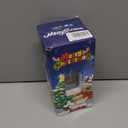 Lighted Christmas Decorations Snow Globe Lantern with Music Santa Lamp Post LED Battery or USB Powered Christmas Musical Lantern Holiday Decor Gift Village Display for Home Table Ornament