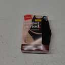 Hanes womens Comfort, Period. Bikini Period Underwear, Super Leaks Post-partum & Period Underwear, 3-pack (Large, Black/Concrete Heather/Black)