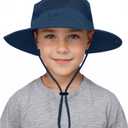 Century Star Outdoor Kids Sun Hat UPF 50+ Quick Dry Adjustable Bucket Hat Windproof Waterproof Beach Fishing Safari Hat