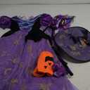 Meland Witch Costume for Girls, Light Up Halloween Costumes for Kids Toddlers 3-10, Witch Dress for Girls Dress Up 5-6Y, M