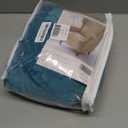 CONRUSER Stretch Wingback Chair Covers, 2 Piece Wing Chair Slipcovers Soft Velvet Armchair Covers with Elastic Bottom for Living Room Bedroom (Turquoise)