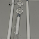 Shower Curtain Rod Adjustable 32-47 Inch, Spring Tension Shower Rods Stainless Steel Telescoping Curtain Rod for Bathroom, No Drilling, No Slip, No Rust, White