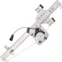 Obaee 741-389 Rear Right Passenger Side Window Lift Regulator with Motor Compatible with 2007-2013 Chevy Silverado/GMC Sierra 1500/2500HD/3500HD Extended Cab Pickup