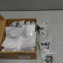 Industrial L Pipe Shelf Brackets for 7-14 in Depth Wood,Heavy-Duty 3/4" Iron,Wall Mount Floating Shelf Bracket L Metal Pipe Shelving Brackets for Wood-Black DIY Pipe Shelves(6.7*3.1 Inch 4 Pack)