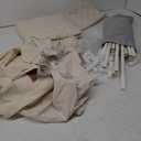 Besrey Kids Play Tent 2 in 1 with Padded Mat and Lights, Large Kids Playhouse with 2 Doors & 4 Windows, Indoor & Outdoor, Christmas Toddler Tent, 51" x35" x 51" (White)