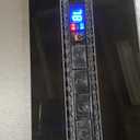 Garvee 70 Inch Fireplace TV Stand with 36 Inch Electric Fireplace, 12-Color LED Lights, 750W/1500W Heating, Two-Tier Storage, 2 Door Cabinet, Fits Up to 80 Inch TV, Living Room